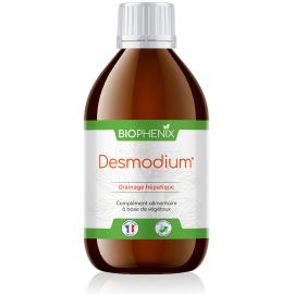 Flacon de 250 ml de desmodium naturel biologique pour aider à soulager le foie et à moduler les allergies,