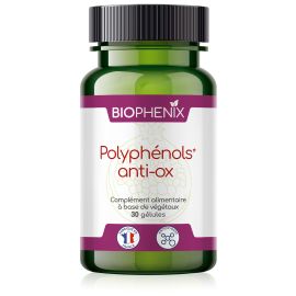 Pilulier de 60 gélules de Biophénix polyphénols antioxydants effet anti-âge