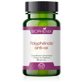Pilulier de 60 gélules de Biophénix polyphénols antioxydants effet anti-âge