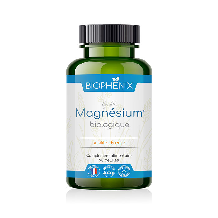 Magnésium végétal parfaitement assimilable 100% naturel et bio