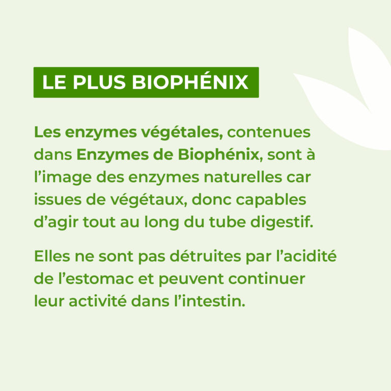 Le plus des enzymes biophenix