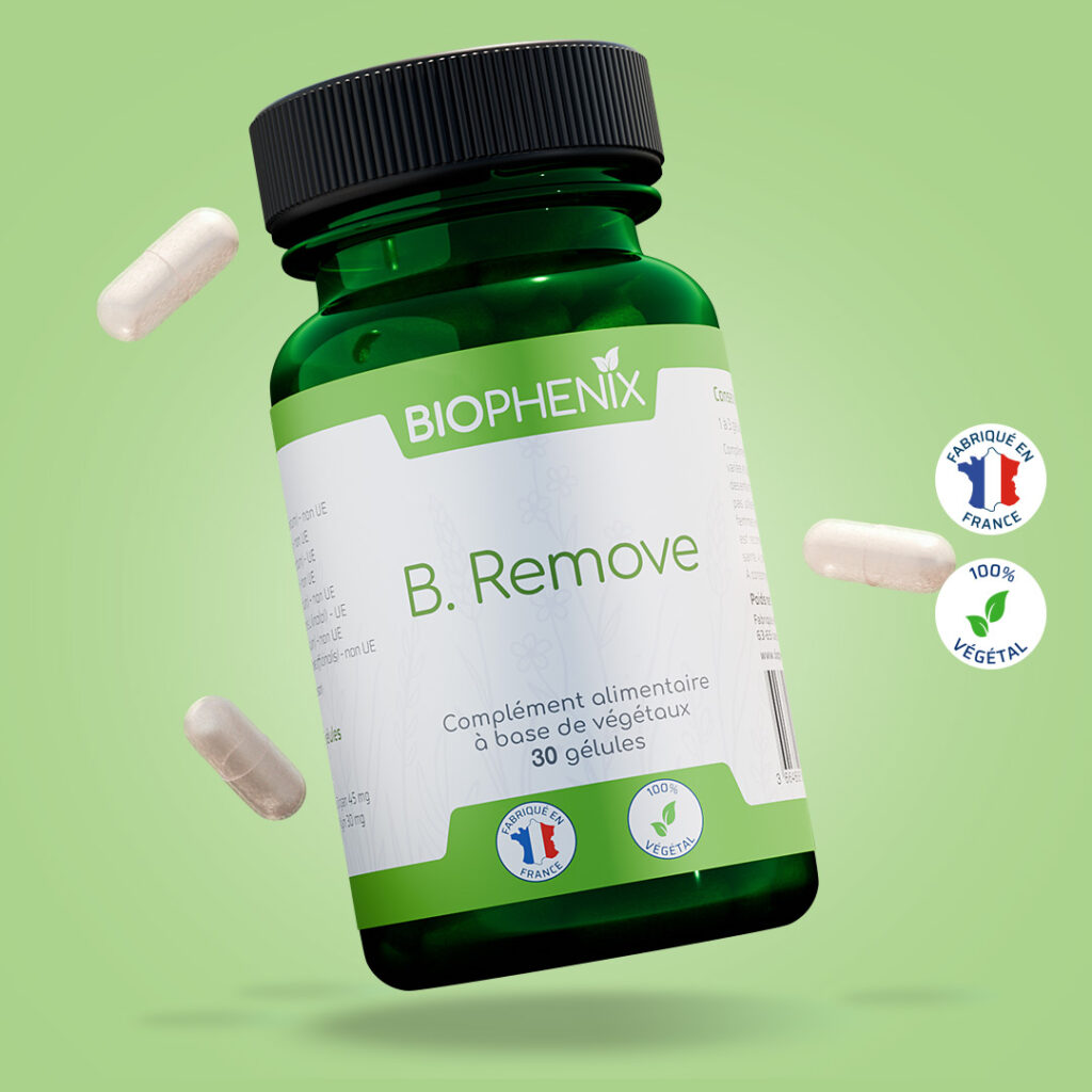 Pilulier de 30 gélules de complément alimentaire aux huiles essentielles antibiotique naturel pour favoriser le retour à l’équilibre du microbiote