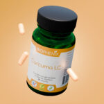 Pilulier de 60 capsules de curcuma concentré naturel vegan pour favoriser apaisement des douleurs articulaires et des troubles digestifs