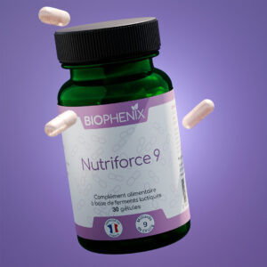 Pilulier de 30 gélules de probiotiques pour aider à lutter contre l'intolérance au glucose