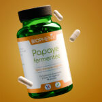 Pilulier de 90 gélules de papaye fermentée natuelle concentrée