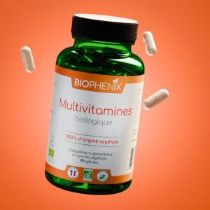 Pilulier de 90 gélules de Biophénix Multivitamines, naturel, biologique