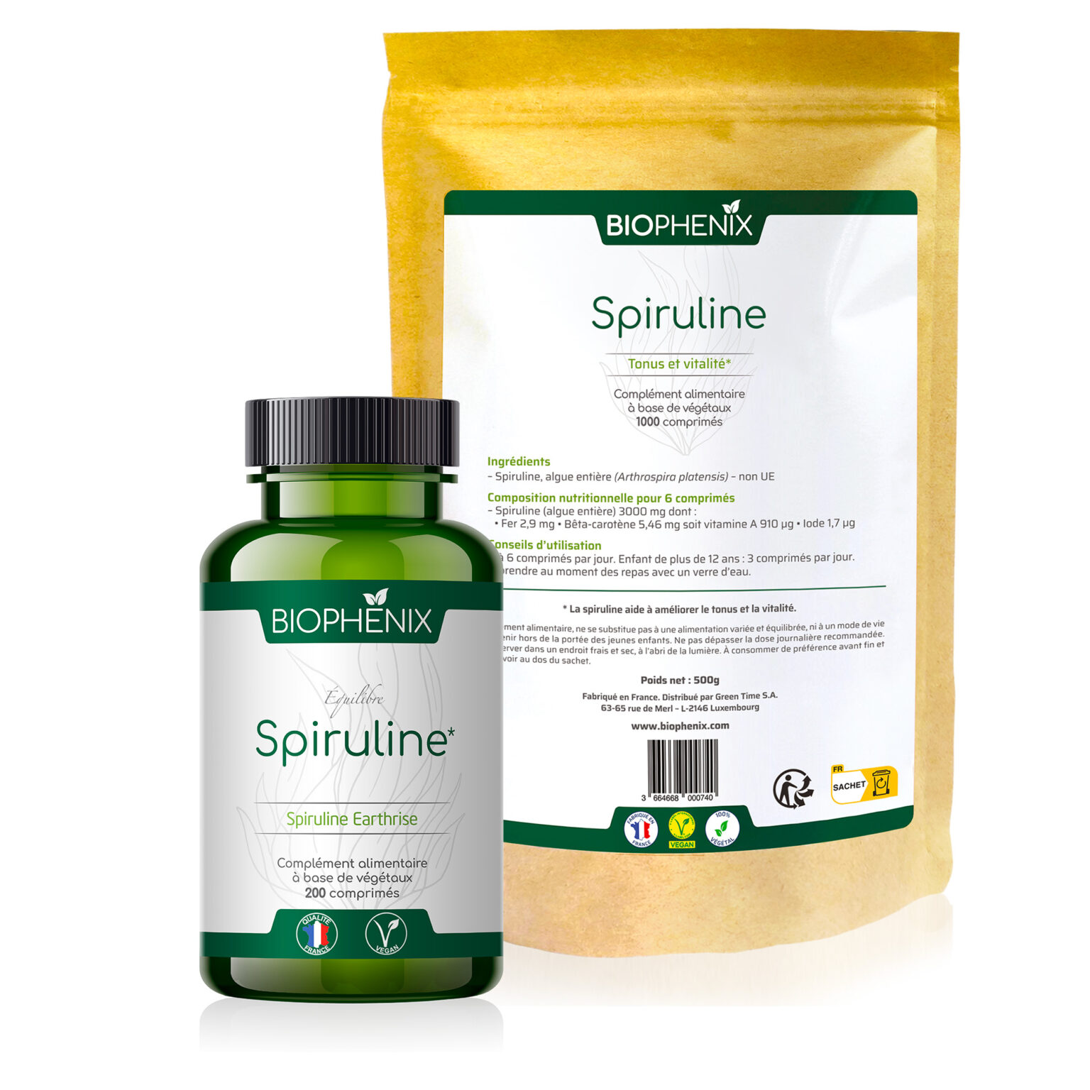 Produit Spiruline Biophénix