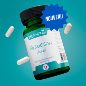 Pilulier de 30 gélules de complément alimentaire naturel pour protéger les cellules, préserver l'ADN, ralentir le vieillissement et renforcer l'immunité.