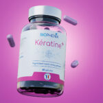 Pilulier de 60 gélules de complément alimentaire naturel spécial cheveux brillance et anti-chute